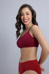Zivame Unbound Padded Non Wired 3/4th Coverage Bralette (Pack of 2) - Multicolor — thumbnail 3